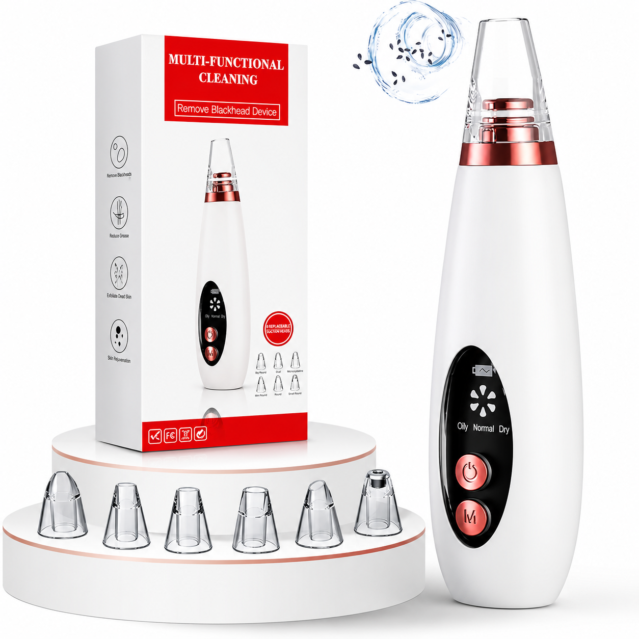 Premium Multi-Functional Black & Whitehead Remover For Pore & Pimples Cleaner Machine Men & Women