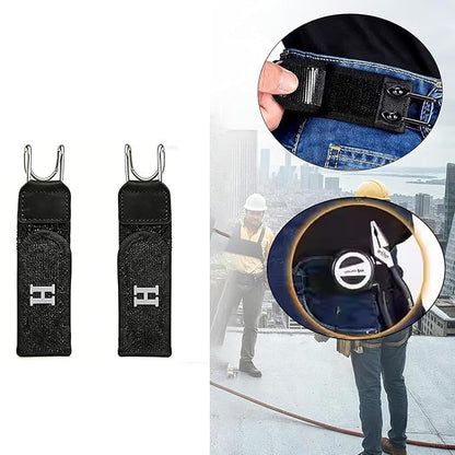 GUSTAVE® Buckleless Belt Hook Tactical Metal Hook Elastic Belt Unisex Buckle-Less Invisible Waist Belts for Work & Edc