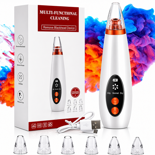 Premium Multi-Functional Black & Whitehead Remover For Pore & Pimples Cleaner Machine Men & Women